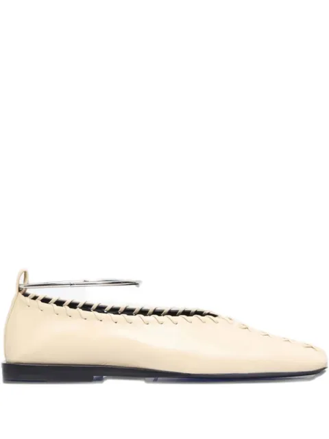 Jil Sander braided ankle-bracelet espadrilles J15WZ0009P4864