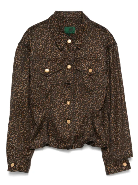 Jean Paul Gaultier Pre-Owned 1991 floral-print jacket Brown HOLAJPG138