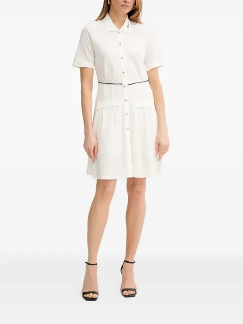 LIU JO collar-detail button-up mini dress Neutrals TA5207J4883