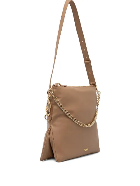 LIU JO medium chain-embellished shoulder bag Brown AA5075E0014