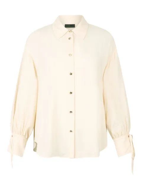 LIU JO tie-cuff shirt White CF5198T2578