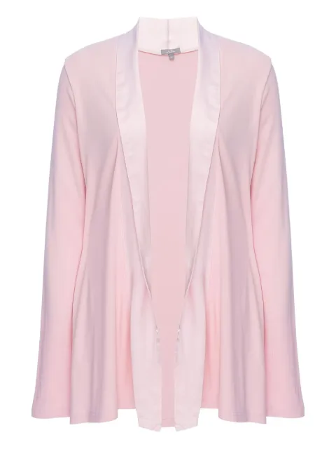 PJ Harlow Dreamwear Amelia satin-trimmed robe Pink SHELBY