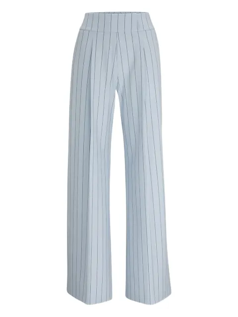 BOSS striped wide-leg trousers Grey 50510444989