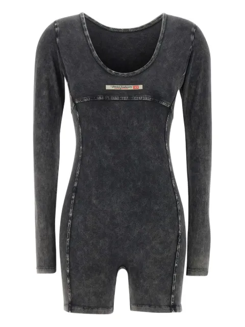 Diesel jersey long-sleeve playsuit Black A183250SHAN
