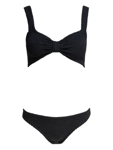 Hunza G Bonnie crinkle-textured bikini Black BONNIEBIKINICRINKLEBLACK