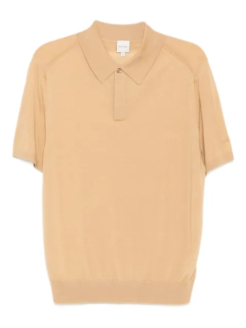 Paul Smith merino-wool short-sleeves polo shirt Neutrals M1R529ZT02093
