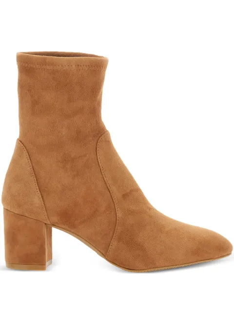 Stuart Weitzman 60mm Yuliana suede ankle boots Neutrals S6276