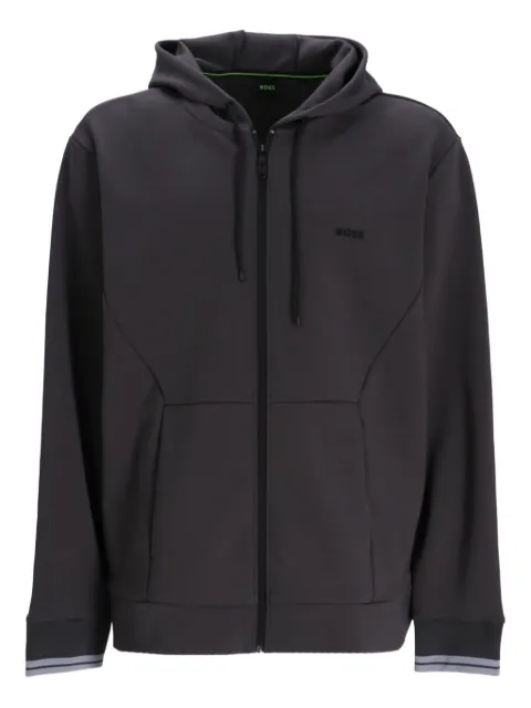 BOSS zip-up hooded sweatshirt Grey 50542974