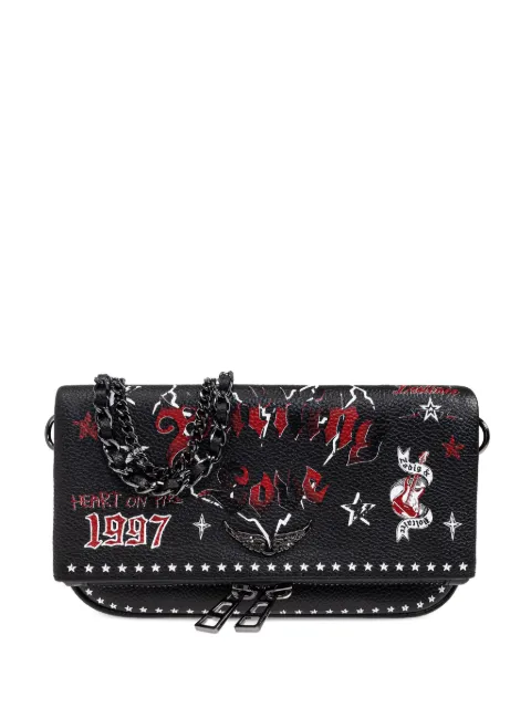 Zadig&Voltaire Rock Nano Punk clutch bag Black LWBA04040