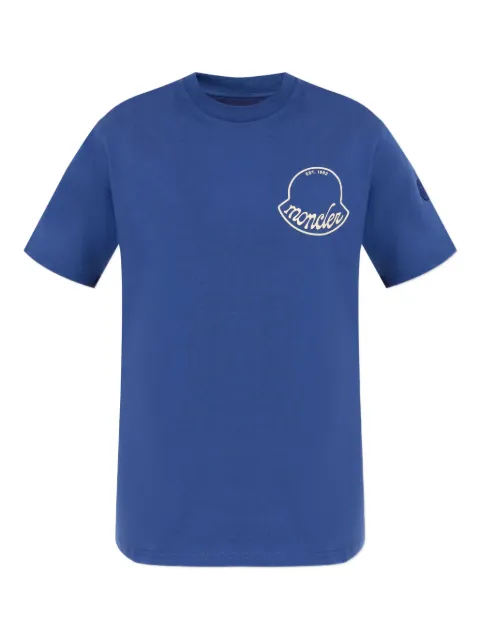 Moncler logo-print T-shirt Blue K20918C0001389AJS