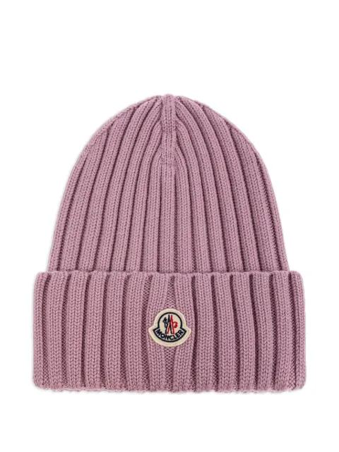 Moncler ribbed-knit beanie Pink L20933B00036A9327