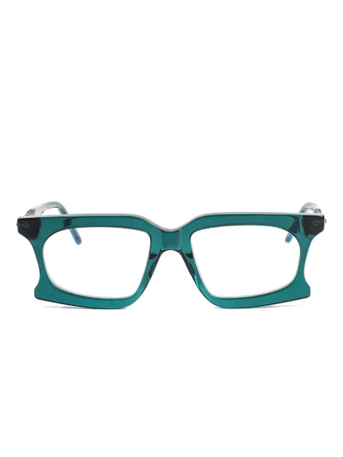 Kuboraum D73 rectangular-frame glasses Green D73