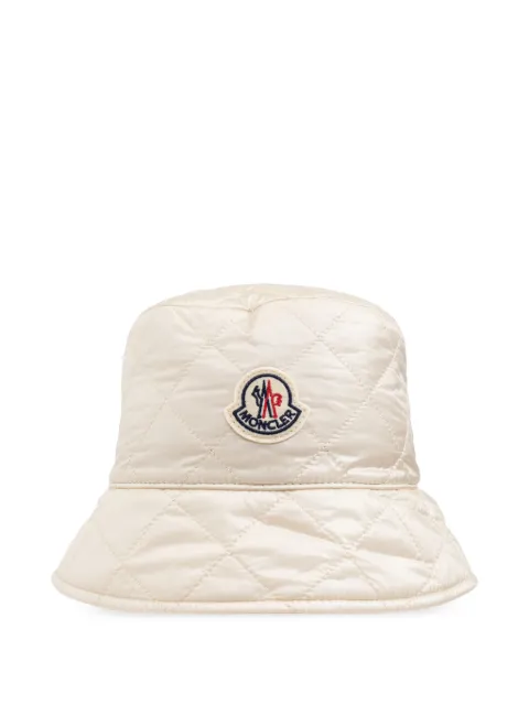 Moncler quilted bucket hat Neutrals K20933B00027788RA