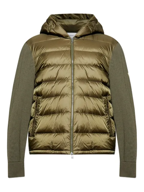 Moncler padded hooded cardigan Green K20919B00006M1131