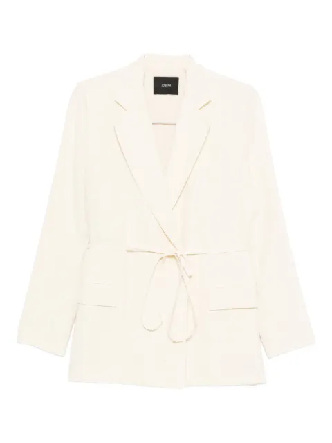 JOSEPH tie-waist silk jacket Neutrals JF009197