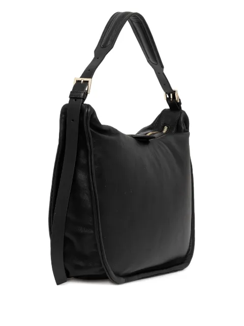 GUESS USA zip-top leather shoulder bag Black HWSTPFL5210