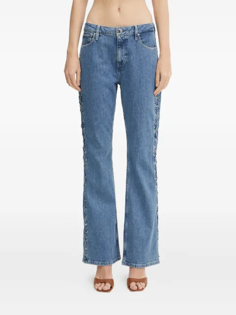 GUESS USA lace-up jeans Blue W5GA1ED4H7C