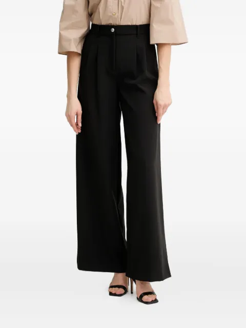 GUESS USA pleat-detail trousers Black W5GB02WH9Y2