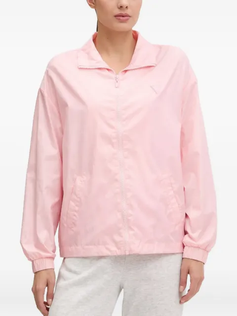 GUESS USA logo-print zip-up jacket Pink V5GL01WH482