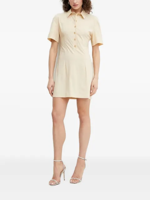 Patrizia Pepe button-fastening mini dress Neutrals 2A2899A570