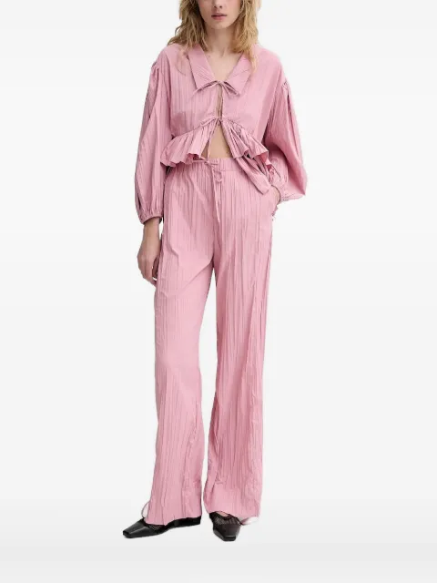 Stine Goya ruffled blouse Pink SGSS25T0542342