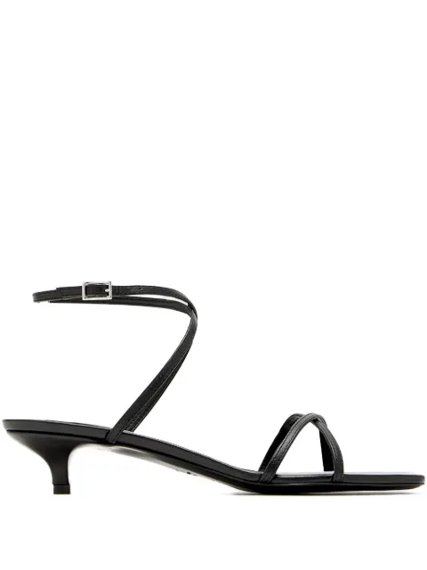 TOTEME strappy heeled sandals Black 253WAS0243LE0143001