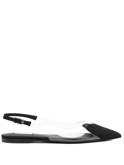 Alaïa Le Coeur slingback pointed-toe ballet flats Black AA3E047CK318