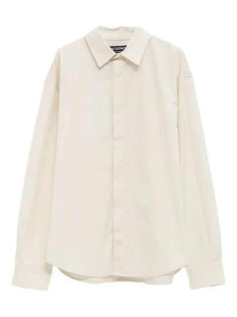 Jacquemus signature-embroidered shirt Neutrals SHM00567AW00660