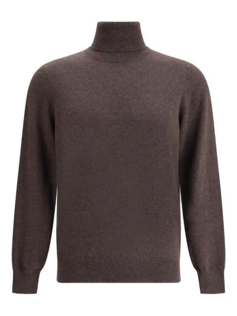 Brunello Cucinelli turtleneck cashmere sweater Brown M2200103CU766