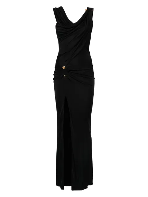 Versace asymmetric neck dress Black 10204241A12497