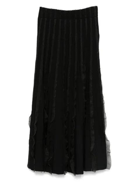 Emporio Armani ruffled midi skirt Black EW001445AF15113