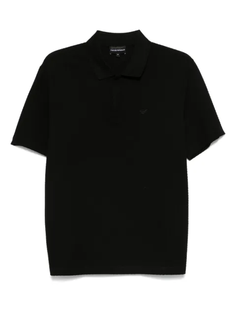 Emporio Armani cotton polo shirt Black EM001729AF14874