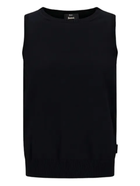 Herno round-neck sleeveless top Black MG00009DL72092