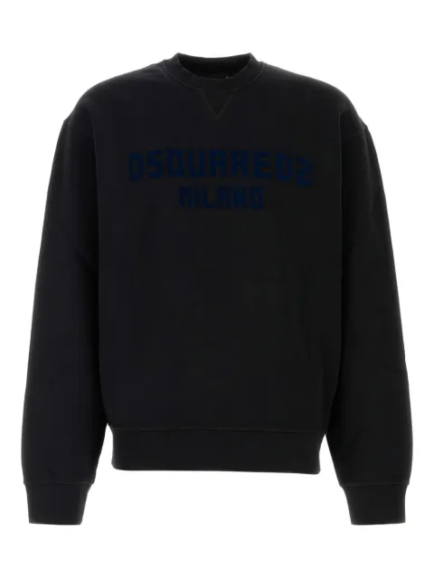 DSQUARED2 Just Right fit milano crewneck sweatshirt Black S74GU0889D25015