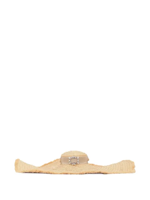 Roger Vivier raffia hat Neutrals RQWH0350100GQ0