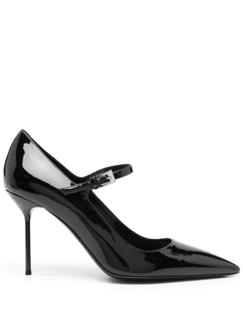 Paris Texas 90mm leather heeled pumps Black PX1735XVN01BLACK
