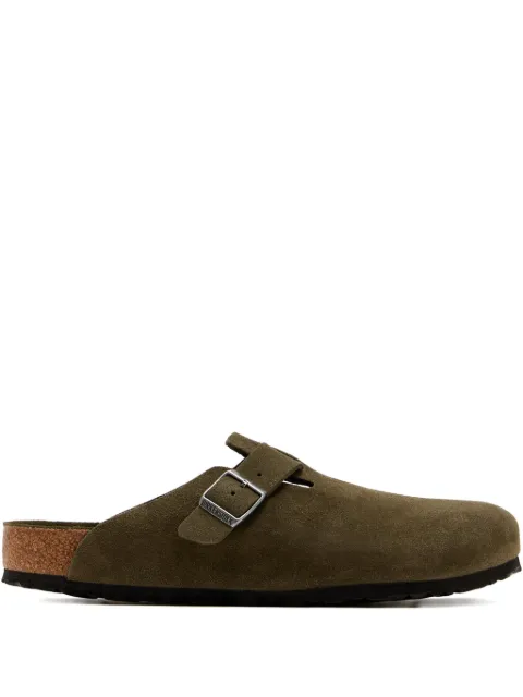 Birkenstock Boston BS buckle suede clogs Green 1030879