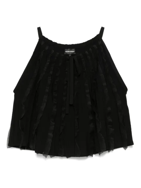 Emporio Armani ruffled top Black EW001446AF15113