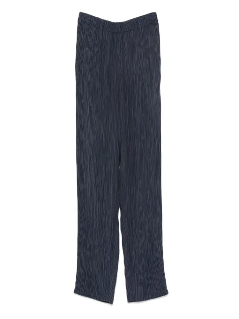 Emporio Armani plissé-effect trousers Blue EW000977TE12243