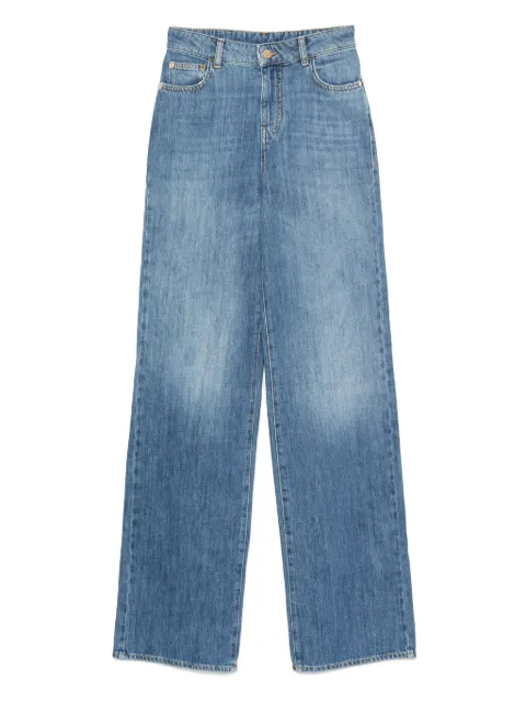 Emporio Armani washed wide-leg jeans Blue EW001119AF12676