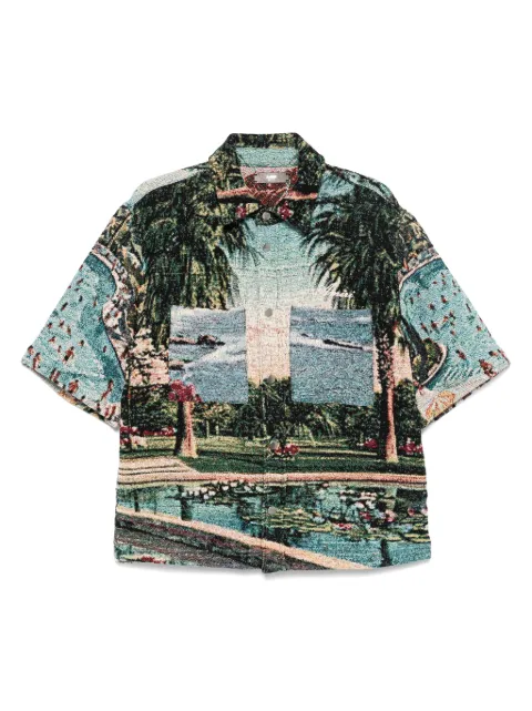 AMIRI short sleeve shirt Blue AMTAOS1005