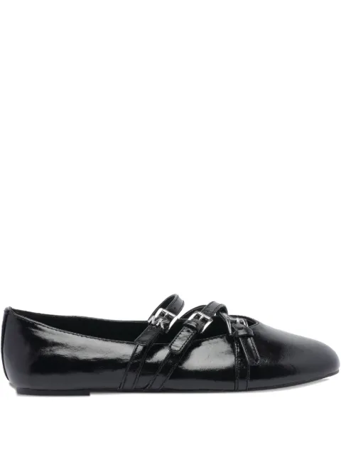 Michael Michael Kors leather flat ballet flats Black 40T5IDFP1L
