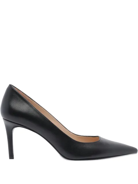 Stuart Weitzman 75mm leather pumps Black SK328STUARTPOWER75SMOBLK