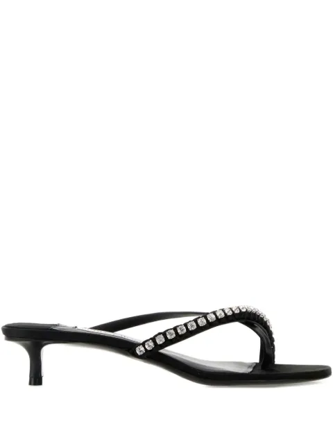 Jimmy Choo rhinestone-embellished heeled sandals Black DILA35GZM