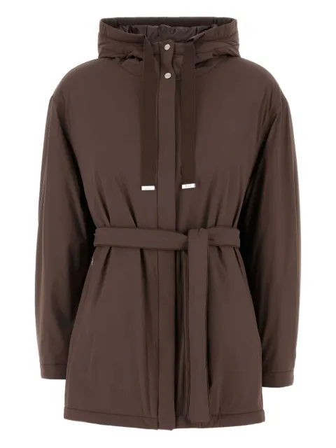 Herno hooded belted jacket Brown GC00068DR12387SZ