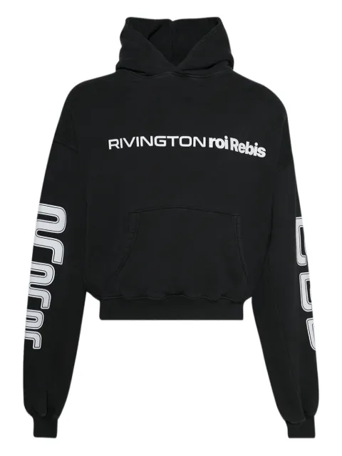 RRR123 Metanoia logo-print hoodie Black METCHD00