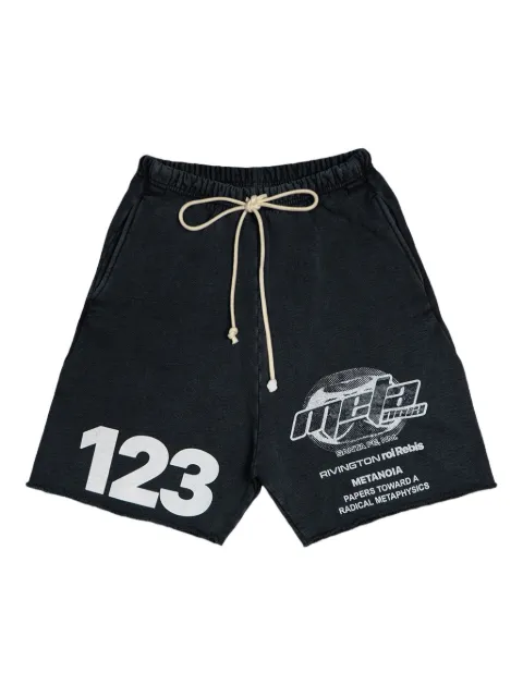 RRR123 Radical Alma drawstring-fastening track shorts Black RDCLSH08