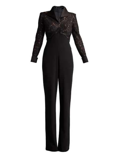 Tadashi Shoji lace-panelled jumpsuit Black AYV22896Y