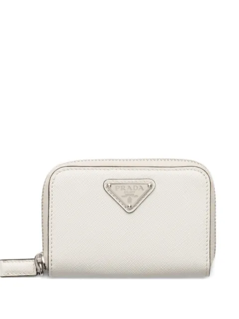 Prada triangle-logo leather wallet White 2MM003QHH