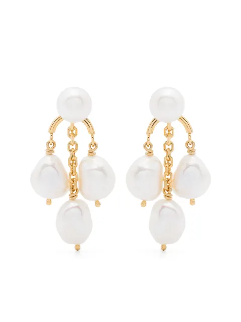 Wouters & Hendrix pearl-embellished earrings Gold ECE011GP00